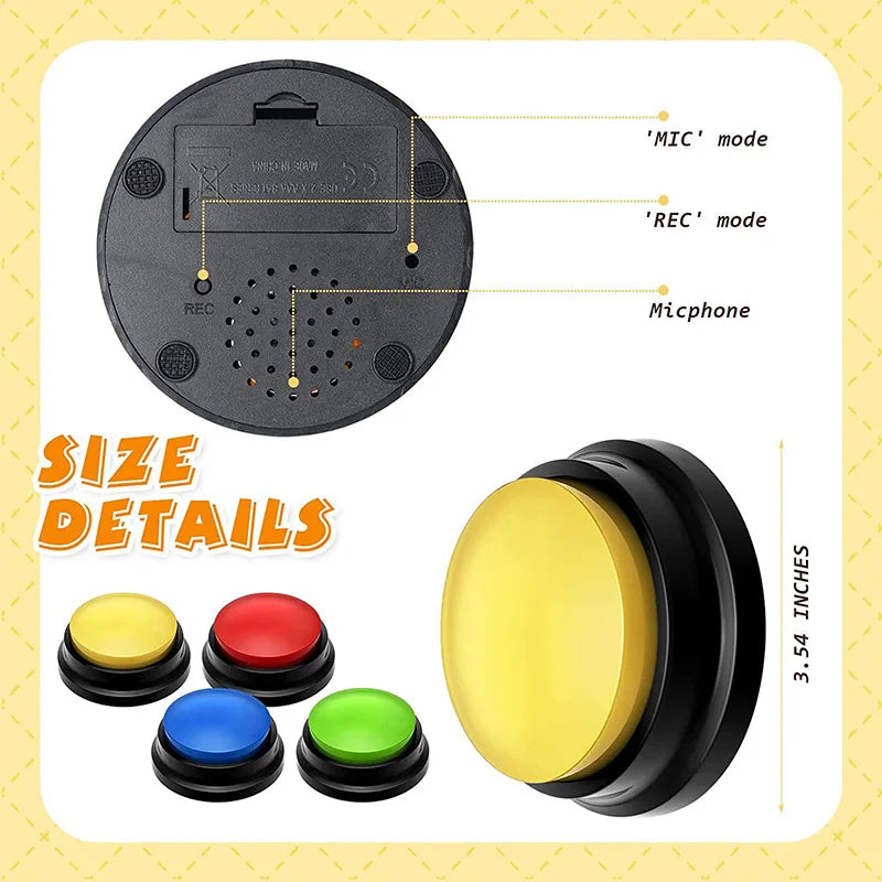 Recordable Talking Buttons for Dogs