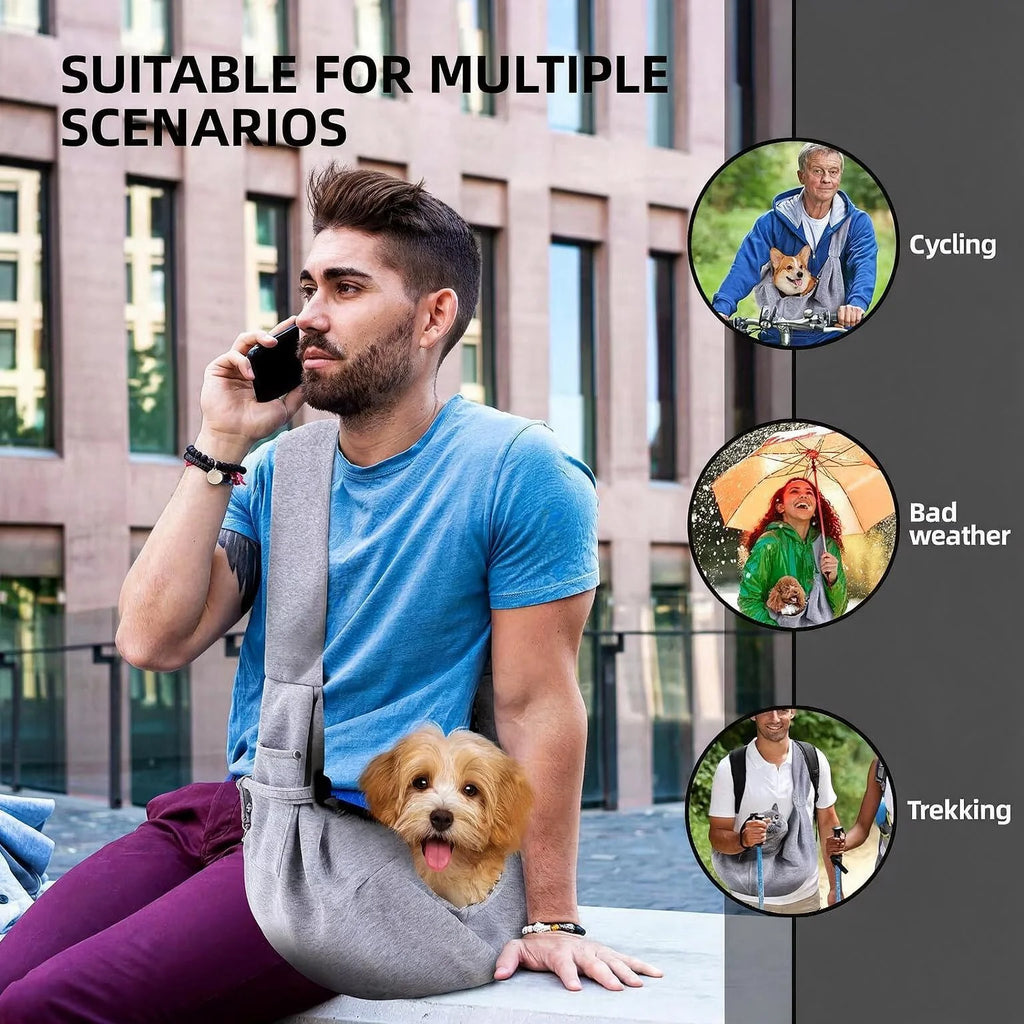 Cotton Pet Sling Carrier Bag