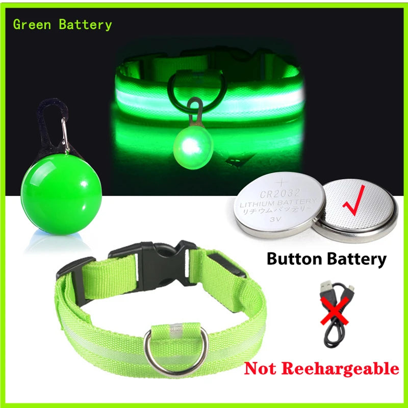 LED Glow Dog & Cat Collar – Night Safety
