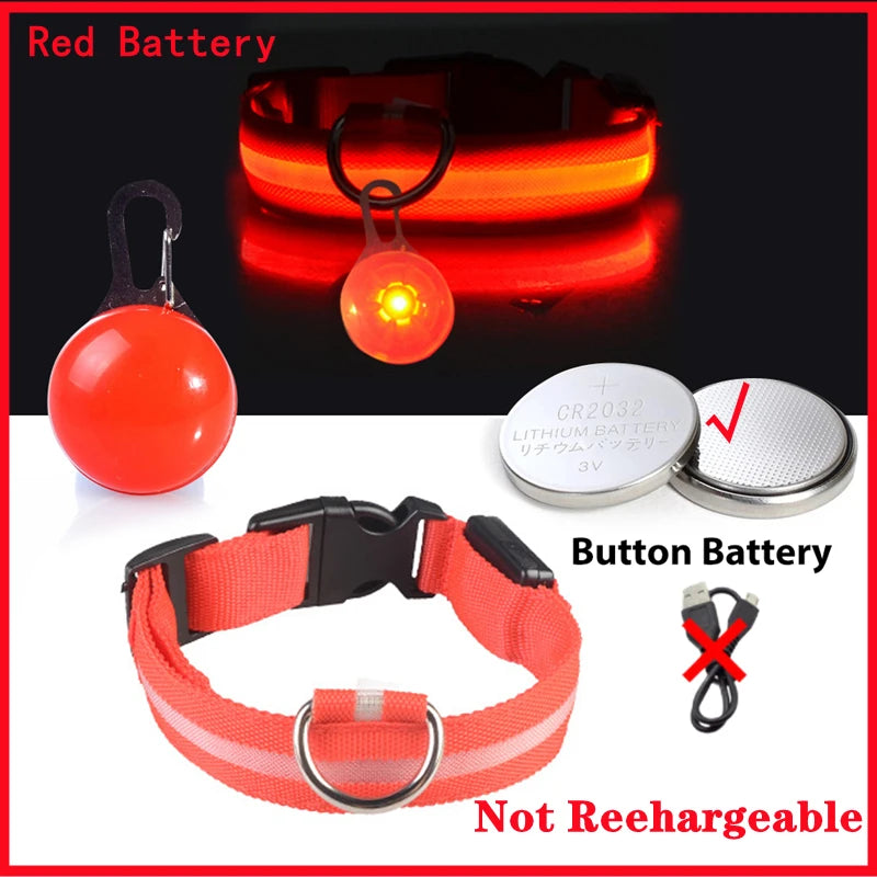 LED Glow Dog & Cat Collar – Night Safety