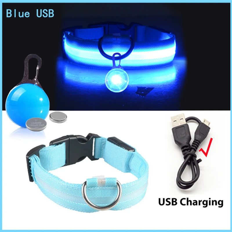 LED Glow Dog & Cat Collar – Night Safety