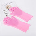 Multi-Functional Pet Grooming Gloves for Dogs And Cats Silicone Bathing Shampoo Scrubber Dishwashing Cleaning Glove Hair Removal