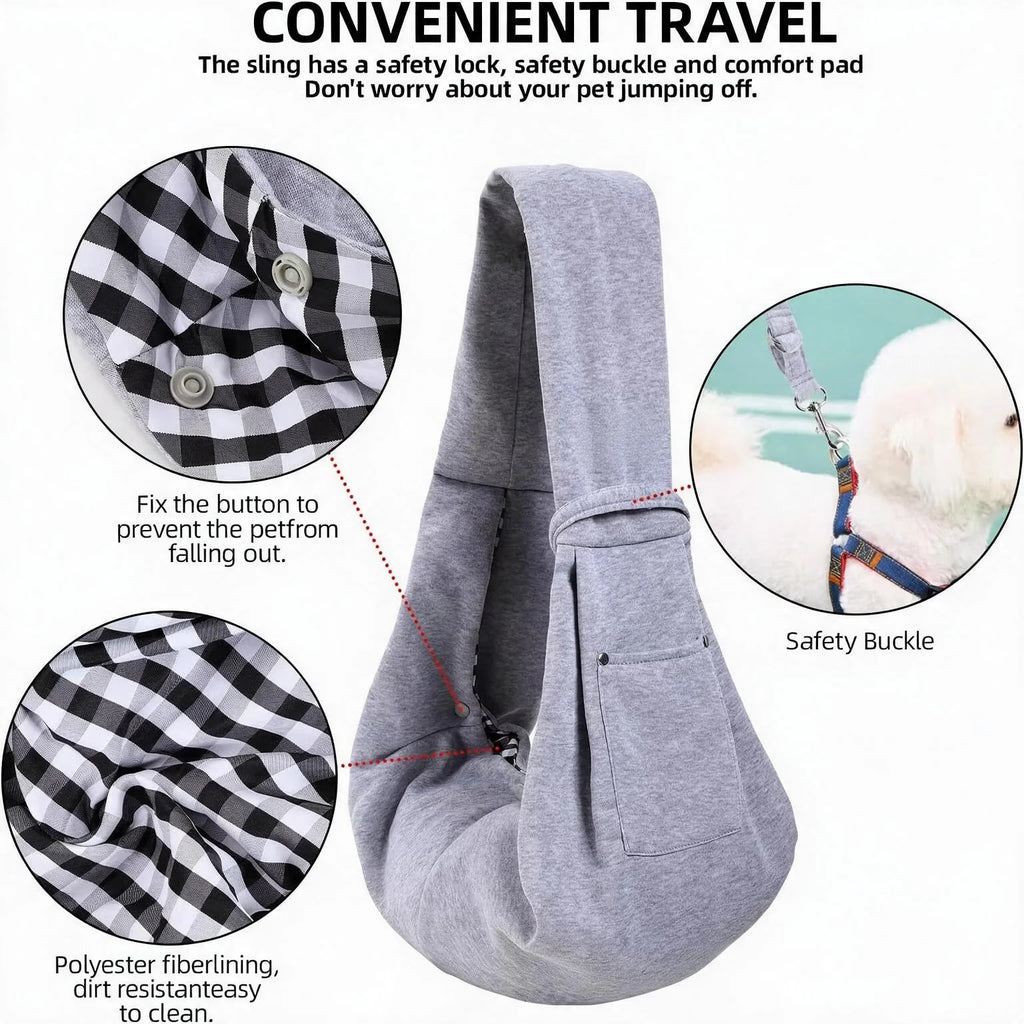 Cotton Pet Sling Carrier Bag