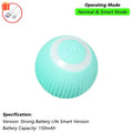 Smart Rolling Cat Ball – Self-Moving Toy for Indoor Cats (USB Rechargeable)