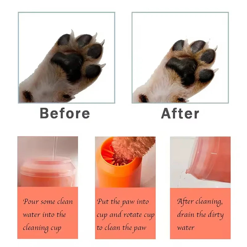 Portable Dog Paw Cleaner Cup